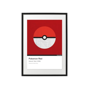 Pikachu, I Choose You! - Pokemon Red A3 Poster Print - Minimalist Art Print, Video Game Prints, Wall Art, Video Game Poster.