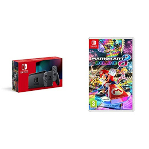 Nintendo Switch - Grey + Mario Kart 8 Deluxe