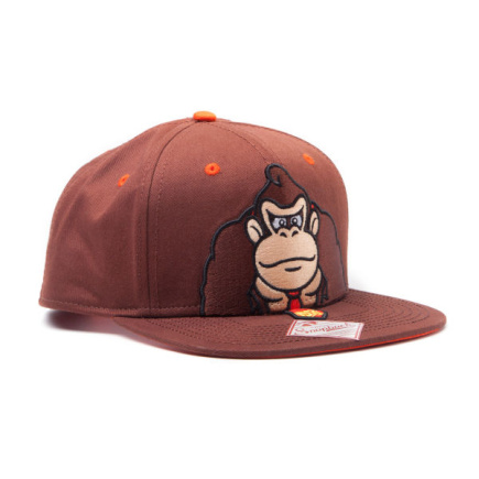 Donkey Kong Snapback Cap - Brown
