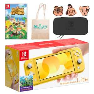 Nintendo Switch Lite (Yellow) Animal Crossing: New Horizons Pack