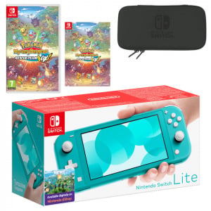 Nintendo Switch Lite (Turquoise) Pokémon Mystery Dungeon: Rescue Team DX Pack