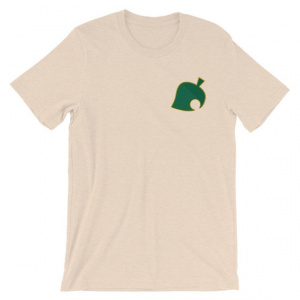Animal Crossing Embroidered Leaf Short-Sleeve Unisex T-Shirt