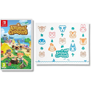Animal Crossing New Horizons + Animal Crossing Microfibre Cloth (Exclusive to Amazon.co.uk)