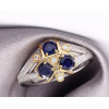 14k Gold And Natural Stones Zora Sapphire Spiritual Stone Engagement Promise Wedding Ring