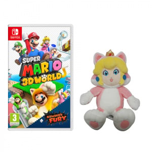 Super Mario 3D World + Bowser's Fury + Cat Peach Soft Toy