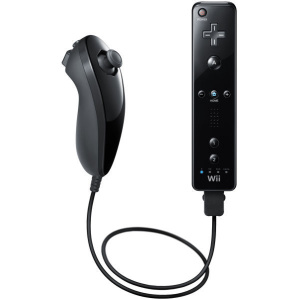 Wii Nunchuk + Wii Remote Plus (Black)