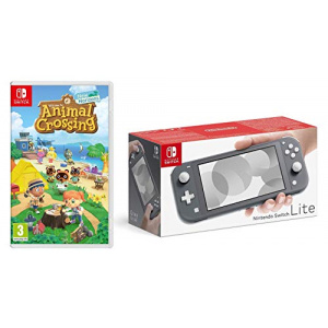 Nintendo Switch Lite - Grey + Animal Crossing New Horizons (Nintendo Switch)