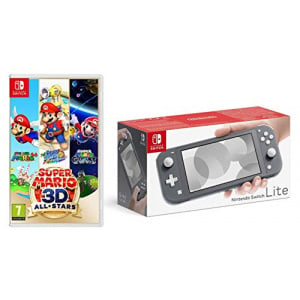 Nintendo Switch Lite - Grey + Super Mario 3D All-Stars (Nintendo Switch)