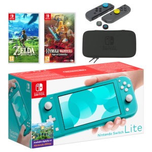 Nintendo Switch Lite (Turquoise) The Legend of Zelda Double Pack