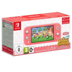 Nintendo Switch Lite (Coral) + Animal Crossing: New Horizons + Nintendo Switch Online (3 Months)