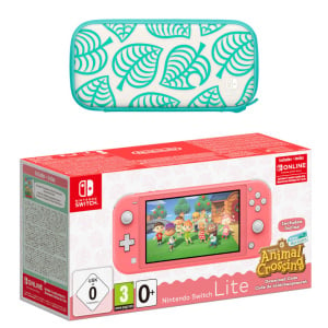 Nintendo Switch Lite (Coral) + Animal Crossing: New Horizons + Nintendo Switch Online (3 Months) Pack