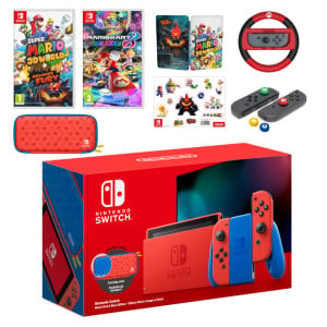 Nintendo Switch Mario Red & Blue Edition Mega Pack