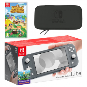 Nintendo Switch Lite (Grey) Animal Crossing: New Horizons Pack