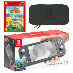 Nintendo Switch Lite (Grey) Animal Crossing: New Horizons - Digital Download Pack