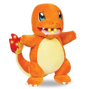Pokémon Flame Action Charmander 10 Inch Interactive Plush with Lights & Sounds