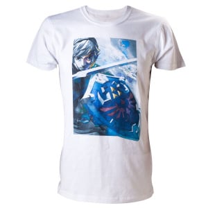 The Legend Of Zelda with Link - T-Shirt (White)