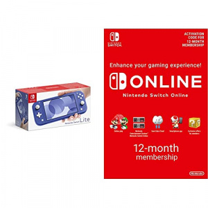 Nintendo Switch Lite - Blue + Switch Online 12 Months [Download Code]