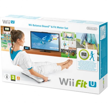 Wii Fit U + Balance Board (White) + Fit Meter (Green)