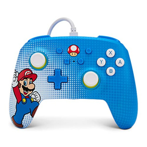 PowerA Enhanced Wired Controller for Nintendo Switch - Mario Pop Art, Nintendo Switch Lite, Gamepad, Game Controller, Wired Controller, Officially Licensed - Nintendo Switch