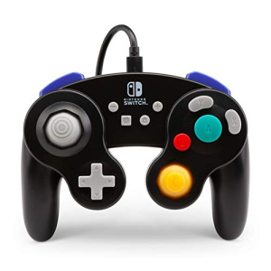 PowerA Wired Officially Licensed GameCube Style Controller/Super Smash Bros. Black