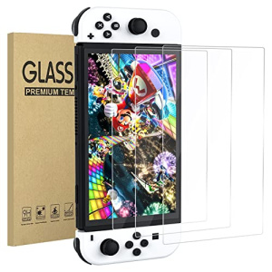 Trconk Switch OLED Screen Protector Compatible with Nintendo Switch OLED Model