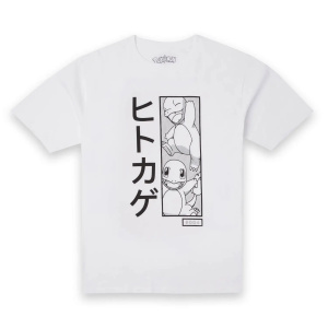 Pokémon Charmander Manga Unisex Oversized Heavyweight T-Shirt - White