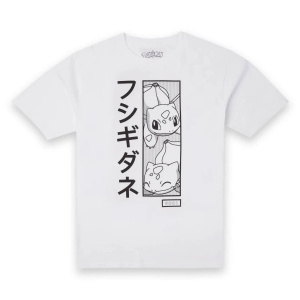 Pokémon Bulbasaur Manga Unisex Oversized Heavyweight T-Shirt - White
