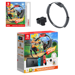 Nintendo Switch (Neon Blue/Neon Red) Ring Fit Adventure Set - My Nintendo Store