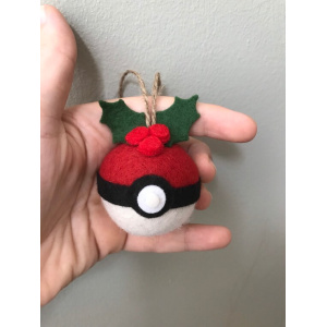 Pokeball Inspired Christmas Bauble Ornament Pokemon Go Festive