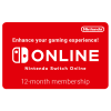Nintendo Switch Online - 12 Month Individual Membership