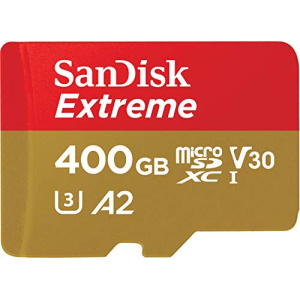 SanDisk Extreme 400 GB microSDXC Memory Card + SD Adapter