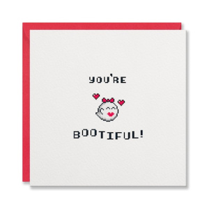 Super Mario King Boo Valentines Day Card