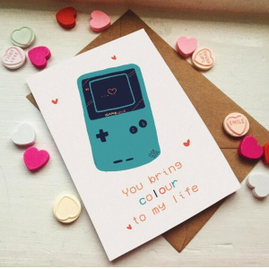 Game Boy Color Valentines Card