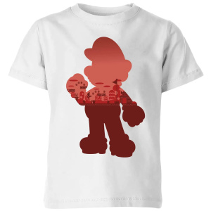 Nintendo Super Mario Mario Silhouette Kids' T-Shirt - White