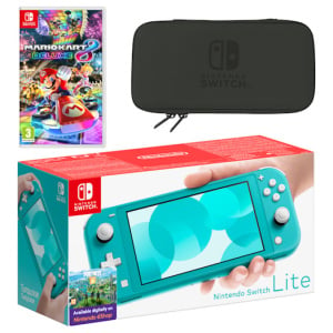 Nintendo Switch Lite (Turquoise) Mario Kart 8 Deluxe Pack