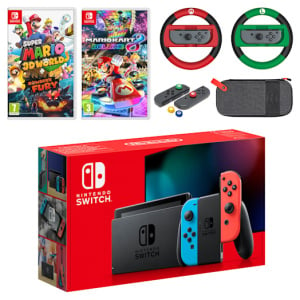 Nintendo Switch (Neon Blue/Neon Red) Mario Mega Pack