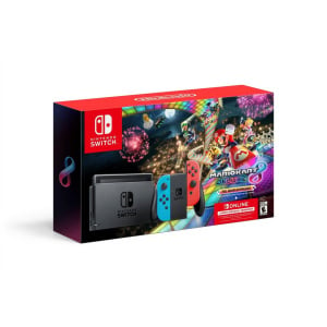 Nintendo Switch Console + Mario Kart 8 Deluxe + 3 Months Switch Online