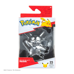 Pokémon 25th Celebration Pikachu Silver Figure - My Nintendo Store