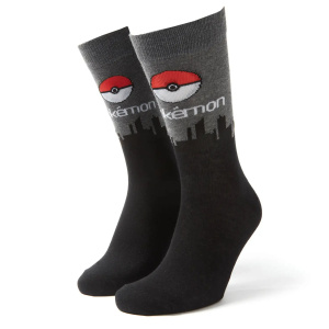 Men's Pokemon Skyline Socks - Black