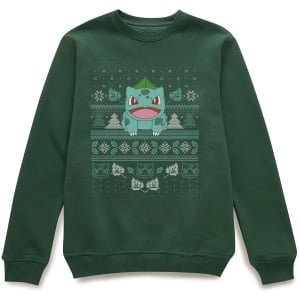 Pokemon Deck The Halls Unisex Christmas Sweatshirt - Green