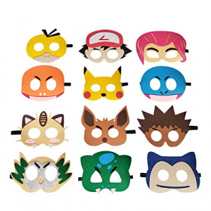 12 Pcs Pokemon Masks