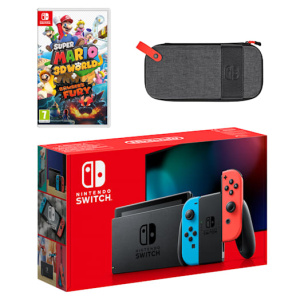 Nintendo Switch (Neon Blue/Neon Red) Super Mario 3D World + Bowser's Fury Pack