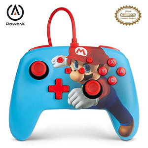 PowerA Enhanced Wired Controller for Nintendo Switch – Mario Punch, Gamepad, Wired Video Game Controller, Gaming Controller