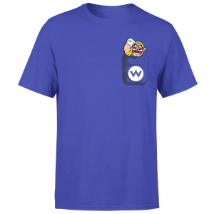 Super Mario Wario Pocket Men's Purple T-Shirt