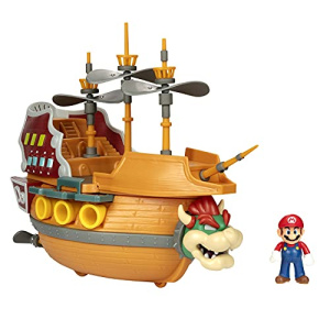 Super Mario Deluxe Bowser's Air Ship Playset with Mario