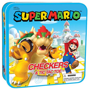 USAOPOLY Super Mario Checkers & Tic-Tac-Toe