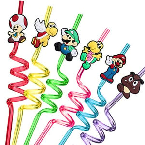 24 Super Bros Mario Straws