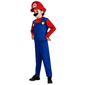 Kids Cosplay Costume Mario Brothers
