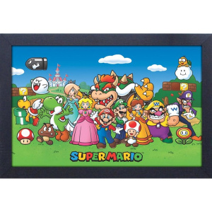 Super Mario Characters Lineup Art Print