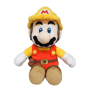 Super Mario Maker 2 - Builder Mario Plush, 9.5"
